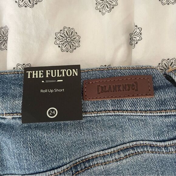 NWT Blank NYC Fulton Roll Up short size 24 - Picture 6 of 10